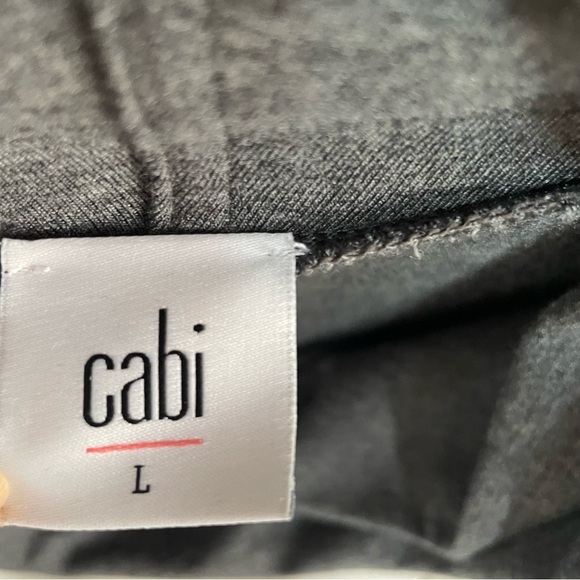 Cabi 3871 Cowl Snap Sleeve Convertible Charcoal Pullover Oversized Sweatshirt - Picture 7 of 12